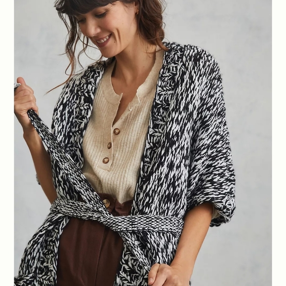 Anthro Little Lies Marled Cardigan Sz M/L - Picture 8 of 9